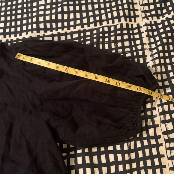 Lanhtropy Bubble Mao Neck Balloon Sleeve Shirt, Black Size M - Picture 11 of 14